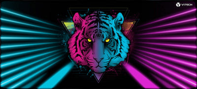 Retro Tiger X-Large Mouse Pad