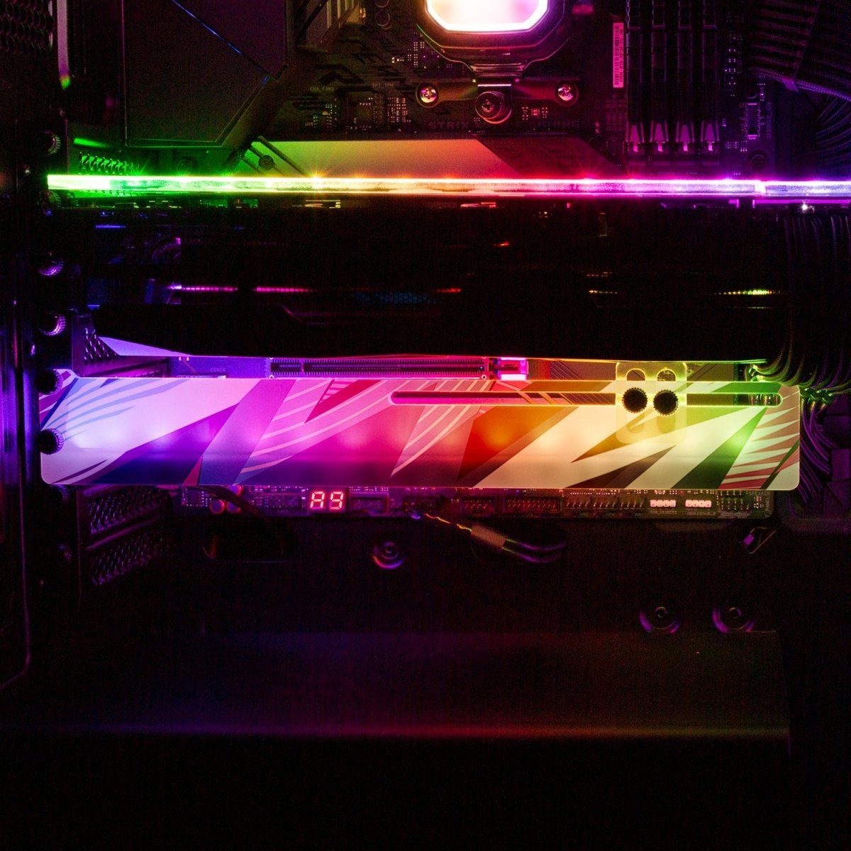 Retro Wave RGB GPU Support Bracket - V1Tech