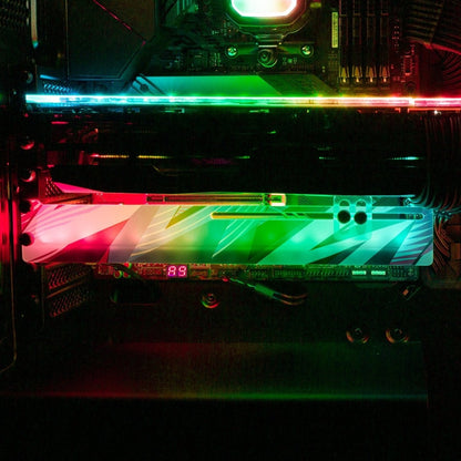 Retro Wave RGB GPU Support Bracket - V1Tech