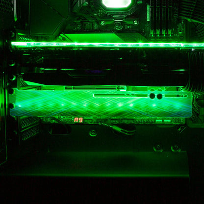 Ruby Emerald Sapphire RGB GPU Support Bracket - StellarFire - V1Tech