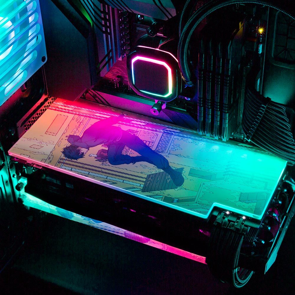 Rundown Rooftops RGB GPU Backplate - Kuurakuu - V1Tech