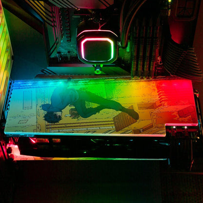 Rundown Rooftops RGB GPU Backplate - Kuurakuu - V1Tech