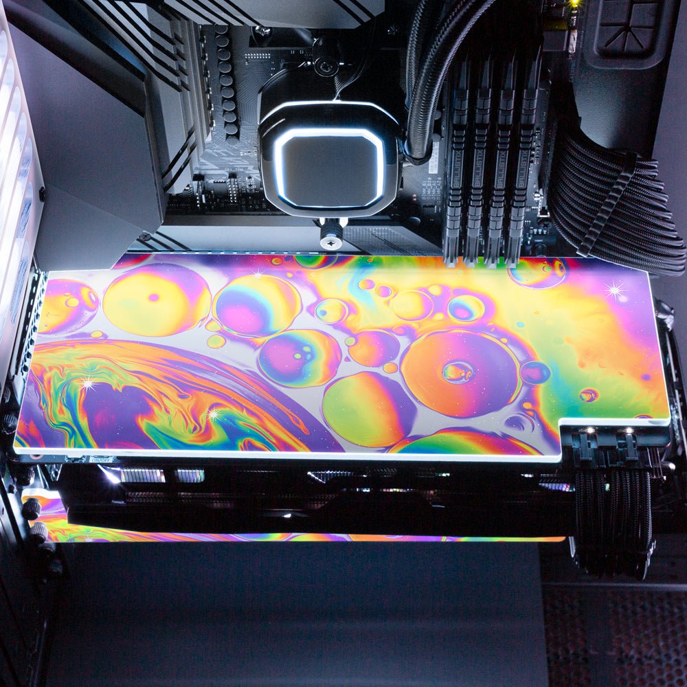 Rushing Back RGB GPU Backplate - Maalavidaa - V1Tech