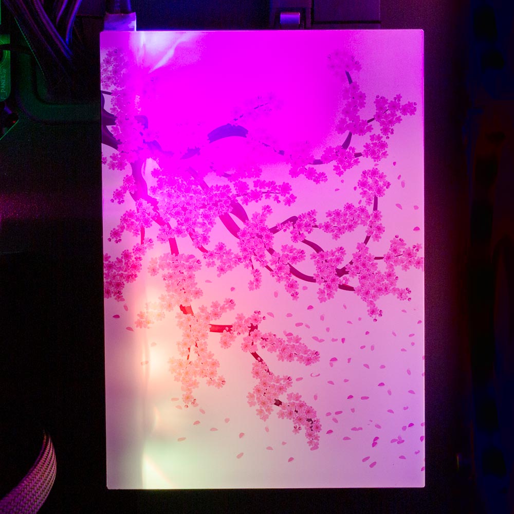 Sakura RGB HDD Cover Vertical - V1Tech