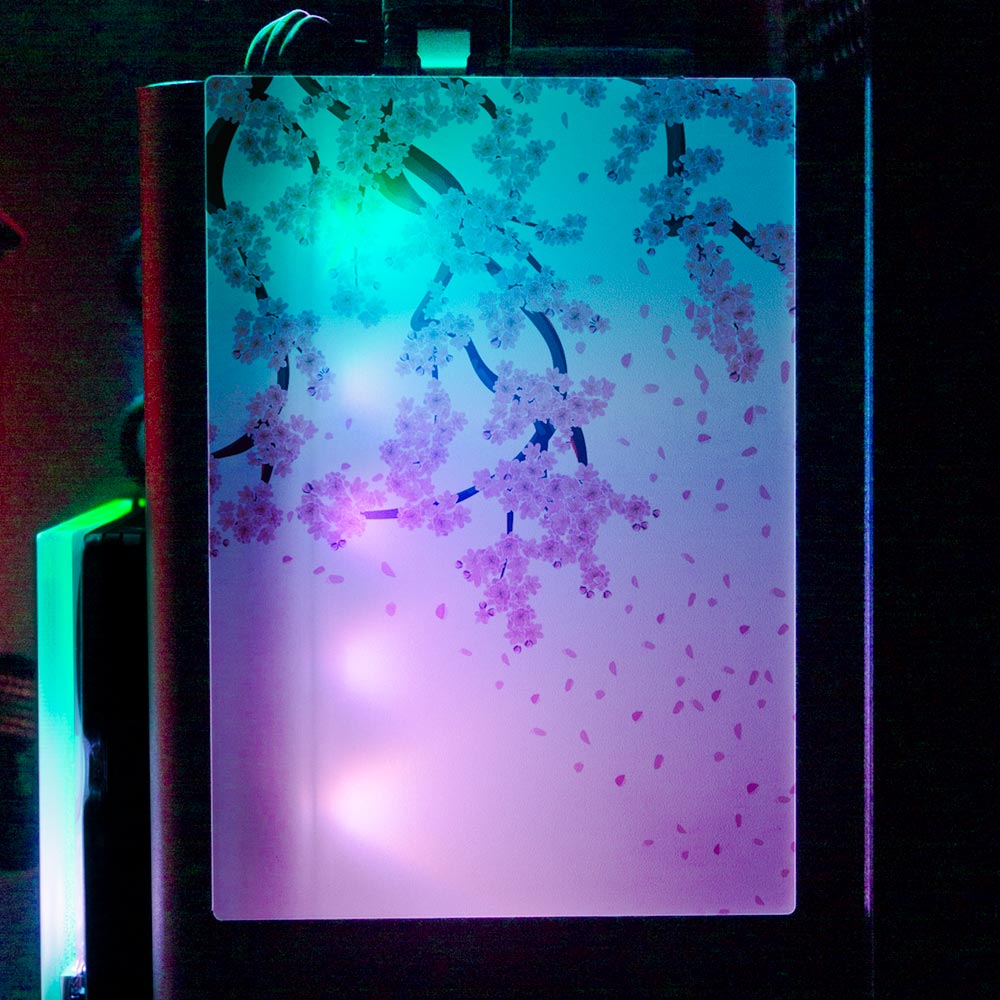 Sakura RGB SSD Cover Vertical - V1Tech