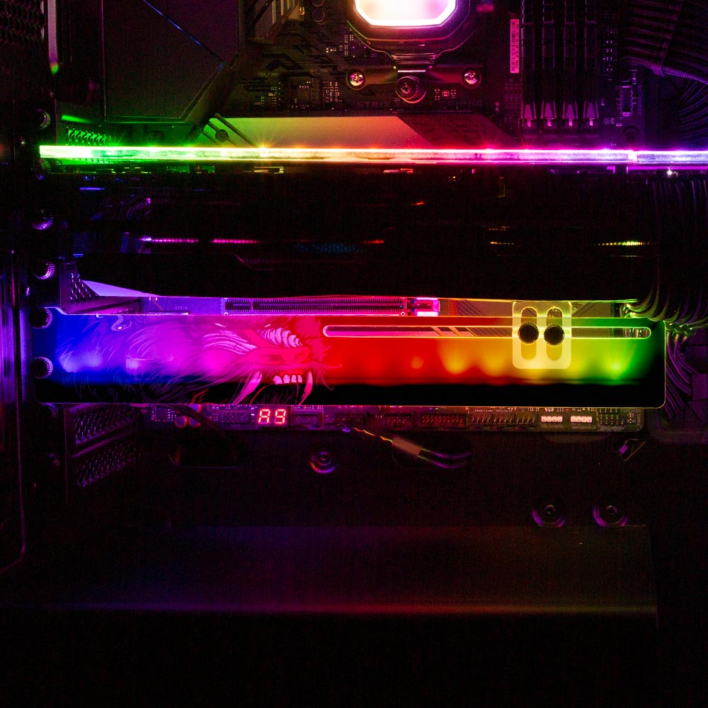 Saru the Gray RGB GPU Support Bracket - Daniele Caruso - V1Tech