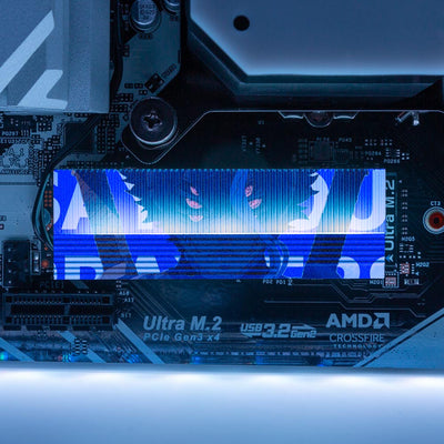 Say Your Prayers M.2 Heatsink Cover with ARGB Lighting