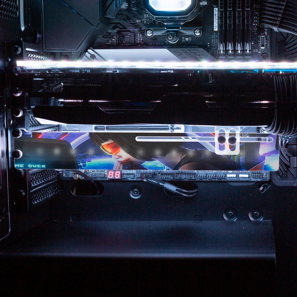 Scifi Anime Girl RGB GPU Support Bracket - Dan Giuz - V1Tech