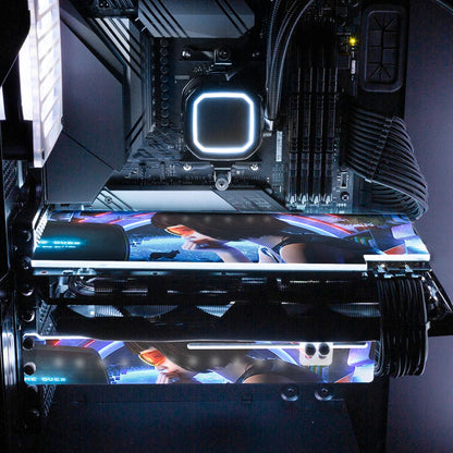 Scifi Anime Girl RGB GPU Support Bracket - Dan Giuz - V1Tech