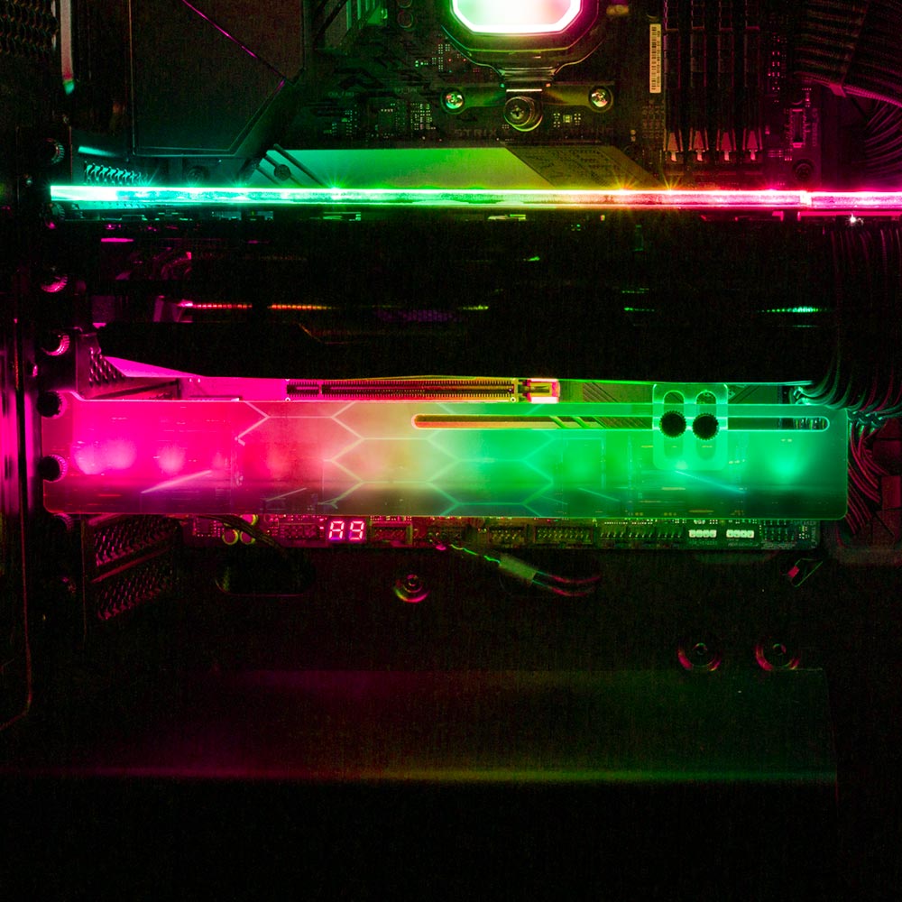 Scoi-foi RGB GPU Support Bracket - The Dizzy Viper - V1Tech