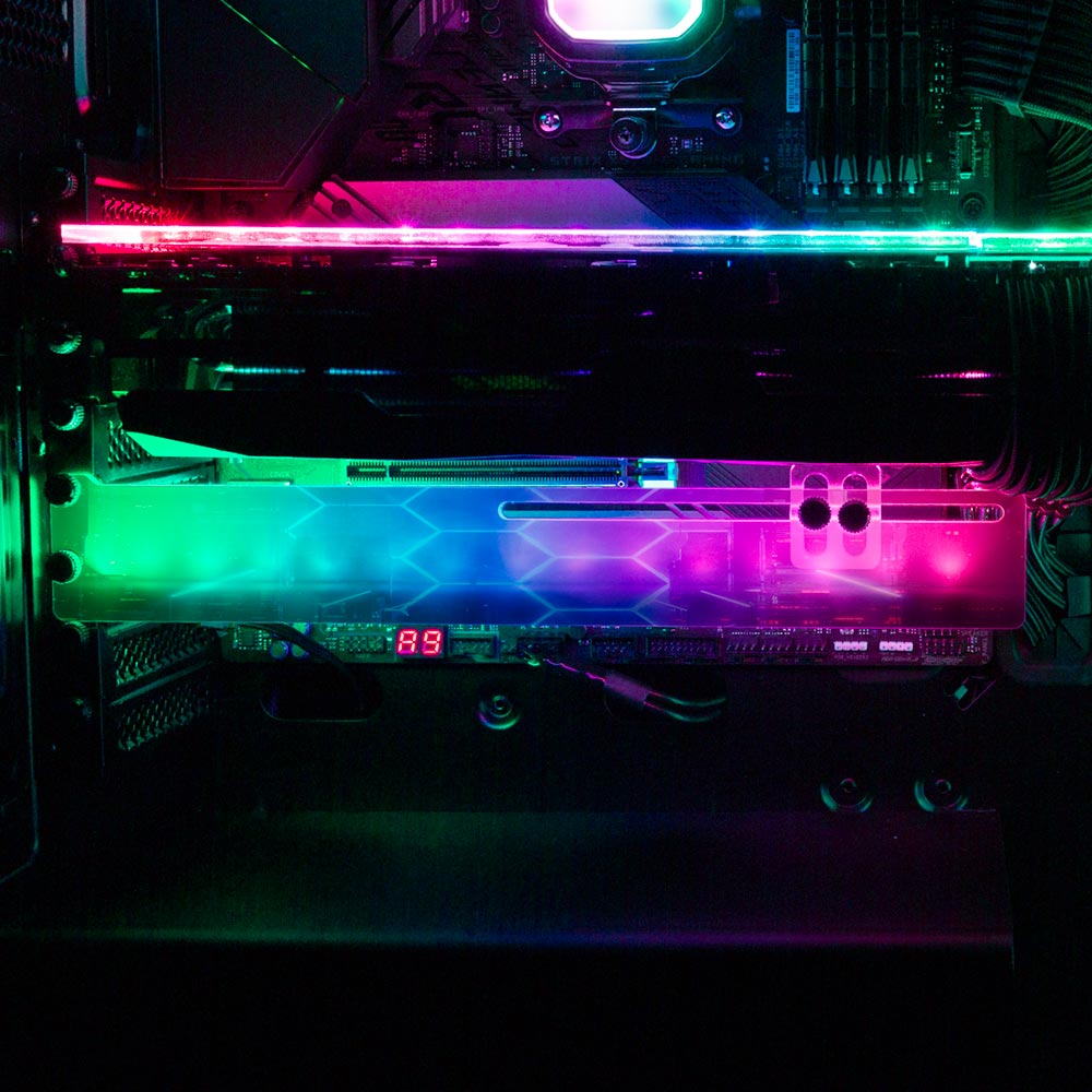 Scoi-foi RGB GPU Support Bracket - The Dizzy Viper - V1Tech