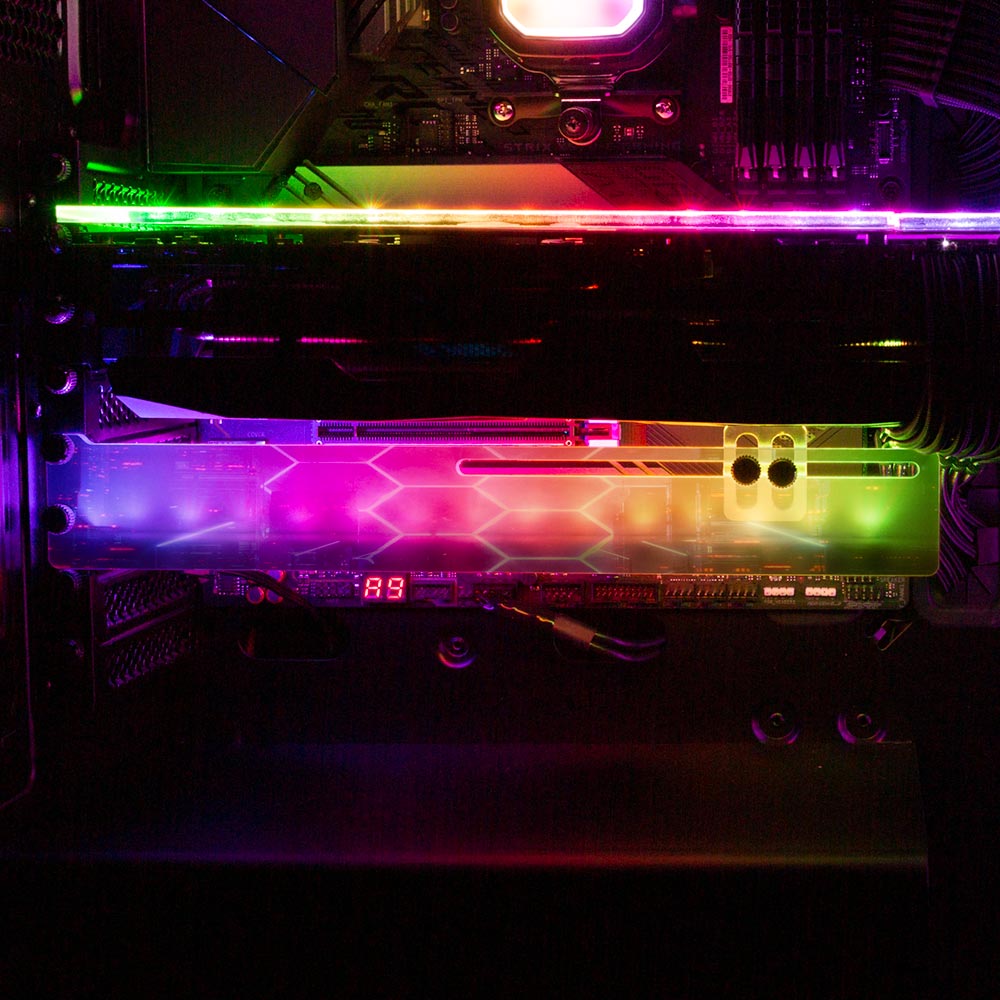 Scoi-foi RGB GPU Support Bracket - The Dizzy Viper - V1Tech