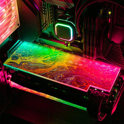 Senses RGB GPU Backplate - Geoglyser - V1Tech