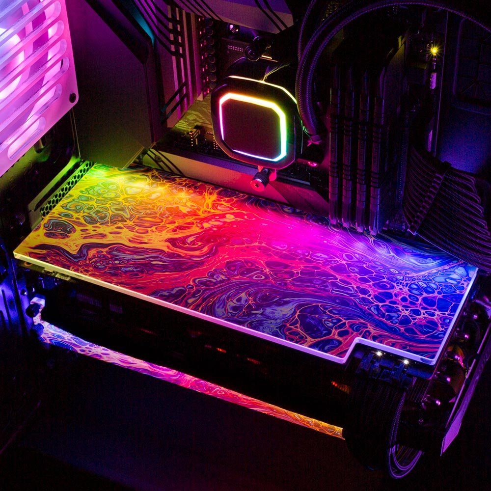 Senses RGB GPU Backplate - Geoglyser - V1Tech