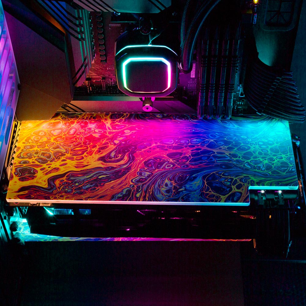 Senses RGB GPU Backplate - Geoglyser - V1Tech