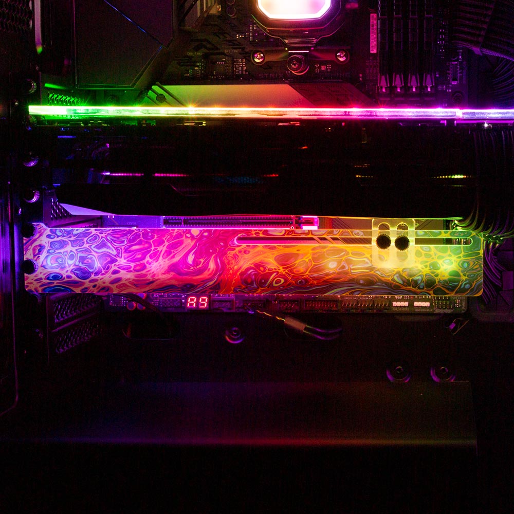 Senses RGB GPU Support Bracket - Geoglyser - V1Tech