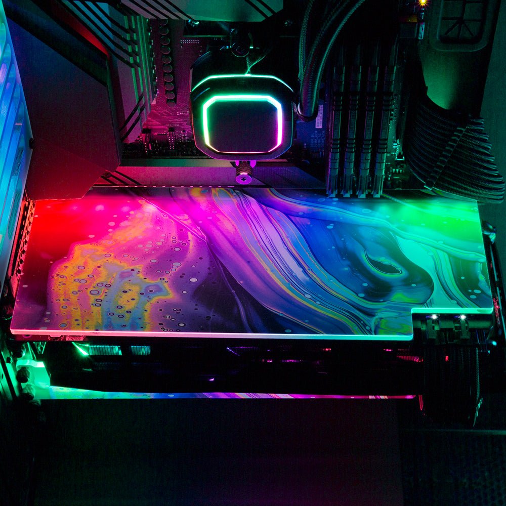 Shades from the Past RGB GPU Backplate - Maalavidaa - V1Tech