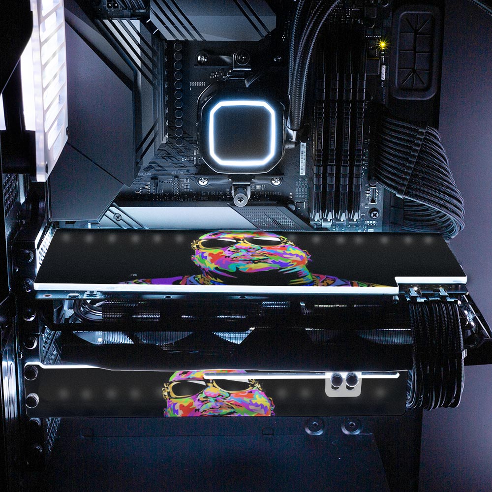 Shadesdrome RGB GPU Backplate - Technodrome1 - V1Tech