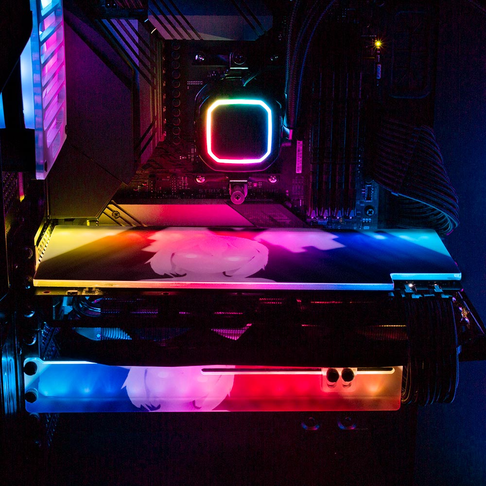 Shepherdess Selfie RGB GPU Backplate - Ghost Data - V1Tech