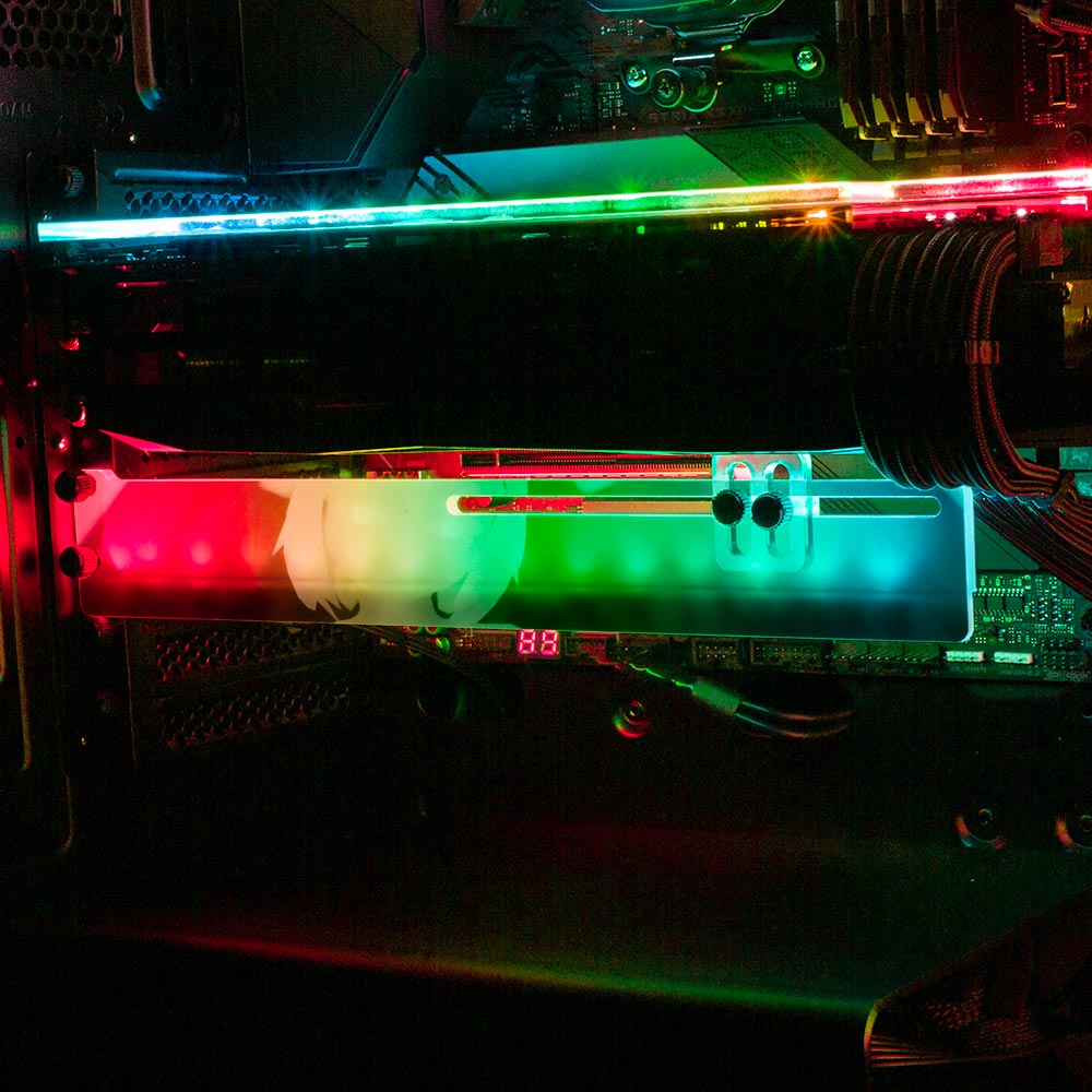 Shepherdess Selfie RGB GPU Support Bracket - Ghost Data - V1Tech