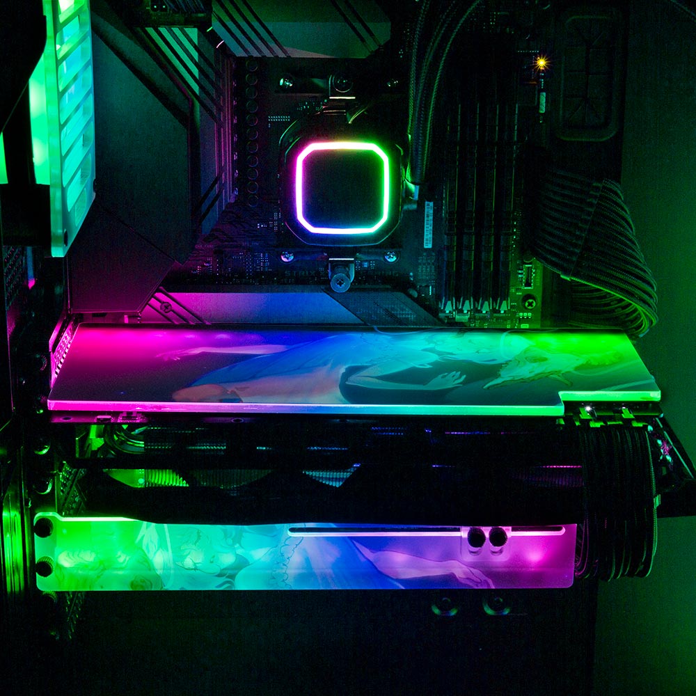 Shepherdess Skyline RGB GPU Backplate - Ghost Data - V1Tech