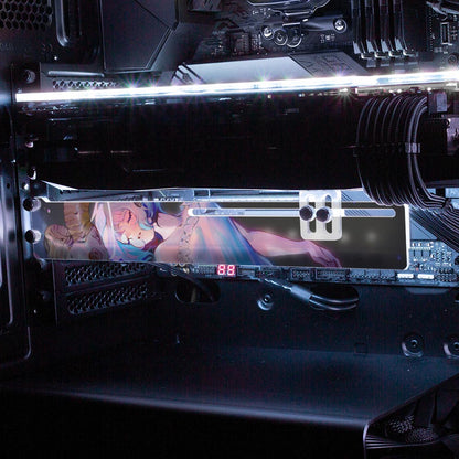 Shepherdess Skyline RGB GPU Support Bracket - Ghost Data - V1Tech