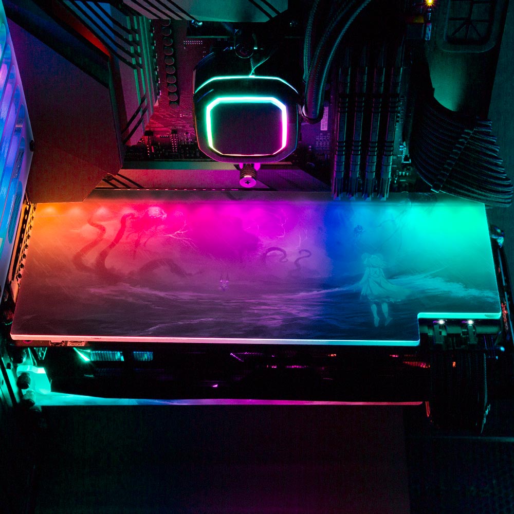 Shepherdess VS Void Walker RGB GPU Backplate - Ghost Data - V1Tech