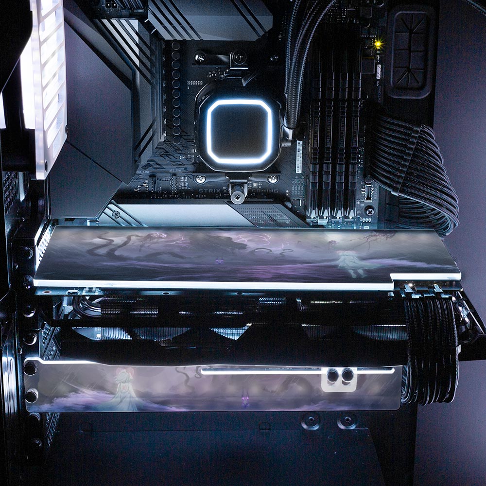 Shepherdess VS Void Walker RGB GPU Support Bracket - Ghost Data - V1Tech