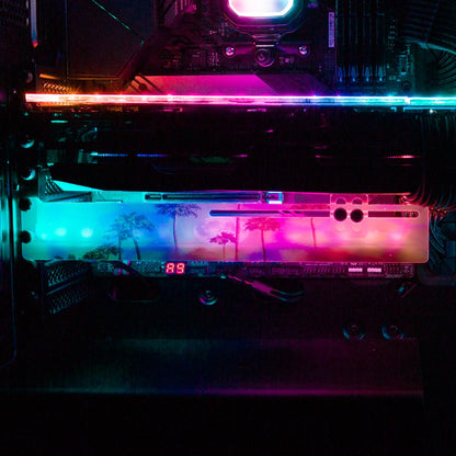 Sinergy RGB GPU Support Bracket - Cajuca Art - V1Tech