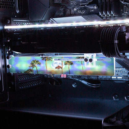 Sinergy RGB GPU Support Bracket - Cajuca Art - V1Tech