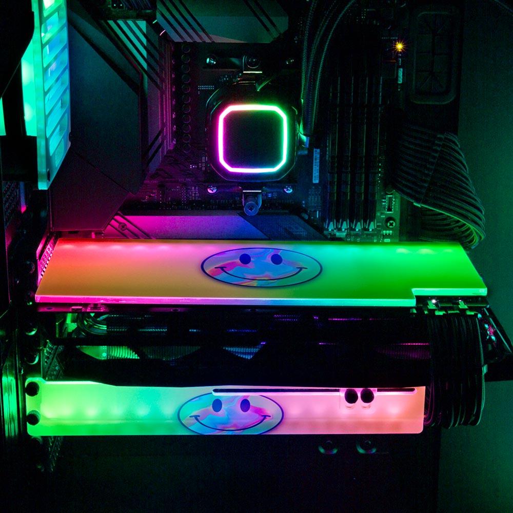 Smile RGB GPU Backplate - Javilostcontrol - V1Tech