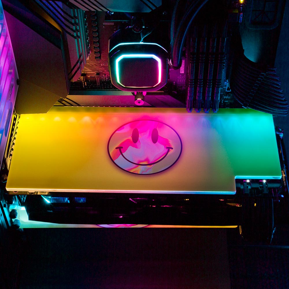 Smile RGB GPU Backplate - Javilostcontrol - V1Tech