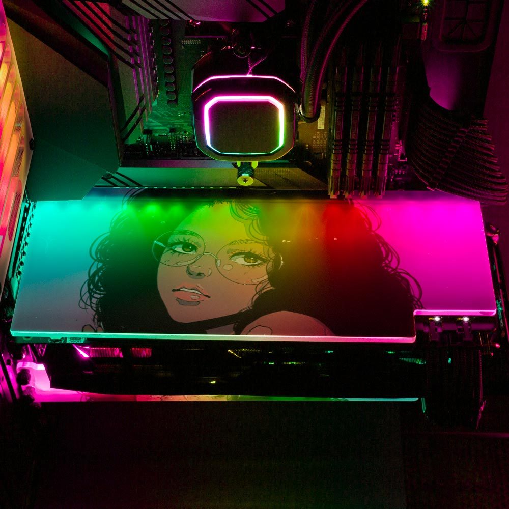 Snack Girl RGB GPU Backplate - Annicelric - V1Tech