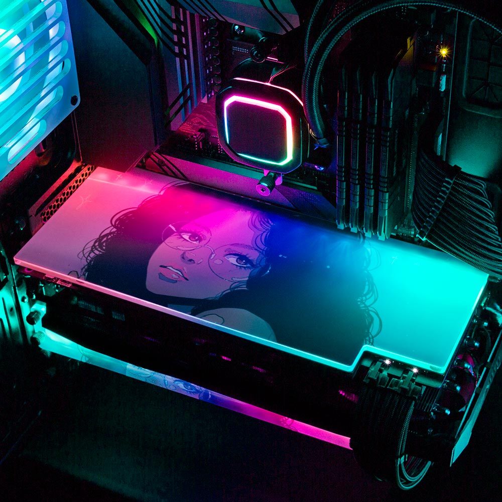 Snack Girl RGB GPU Backplate - Annicelric - V1Tech