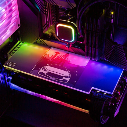 Snow Storm RGB GPU Backplate - Utopia Graphix - V1Tech