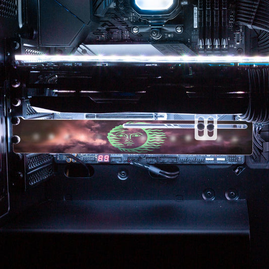 Solar Connection RGB GPU Support Bracket - Cajuca Art - V1Tech