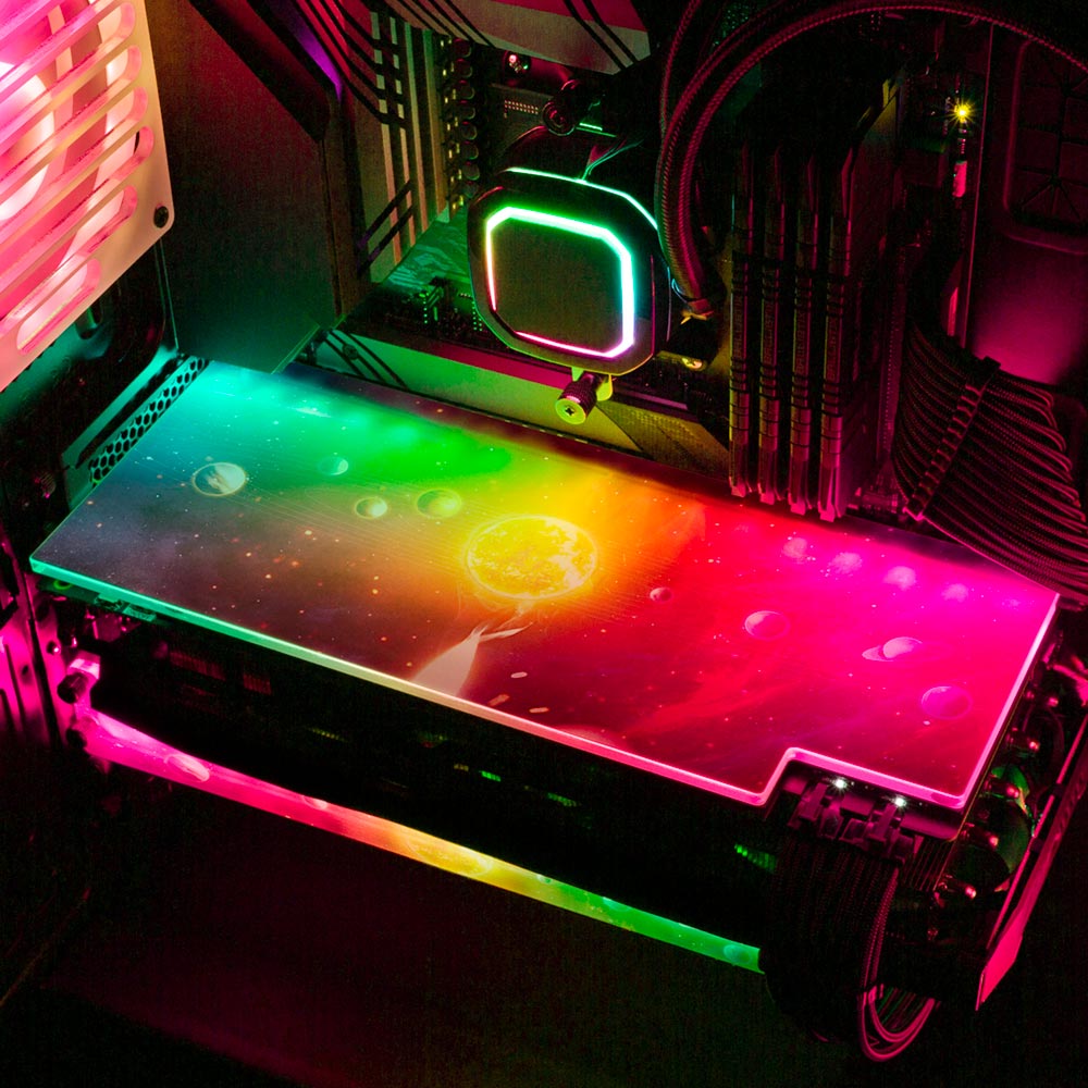 Solar System RGB GPU Backplate - Ismaeel Shaikh - V1Tech