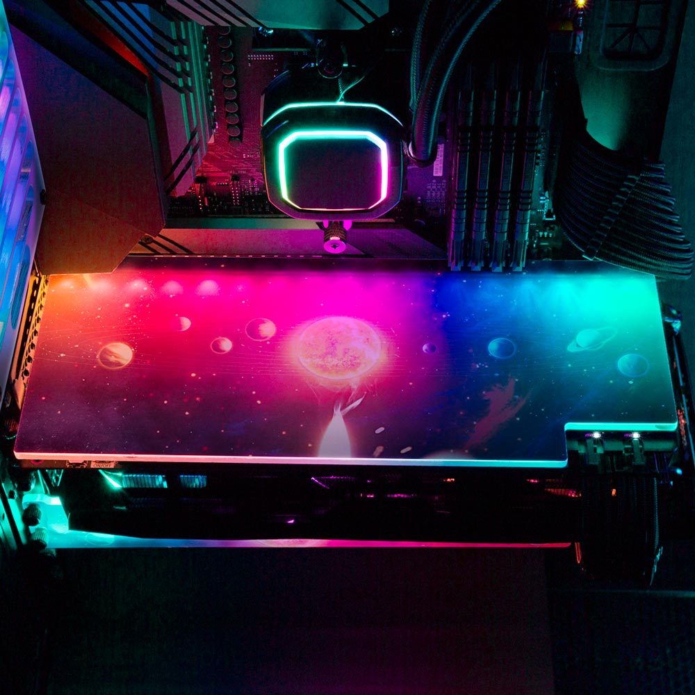 Solar System RGB GPU Backplate - Ismaeel Shaikh - V1Tech