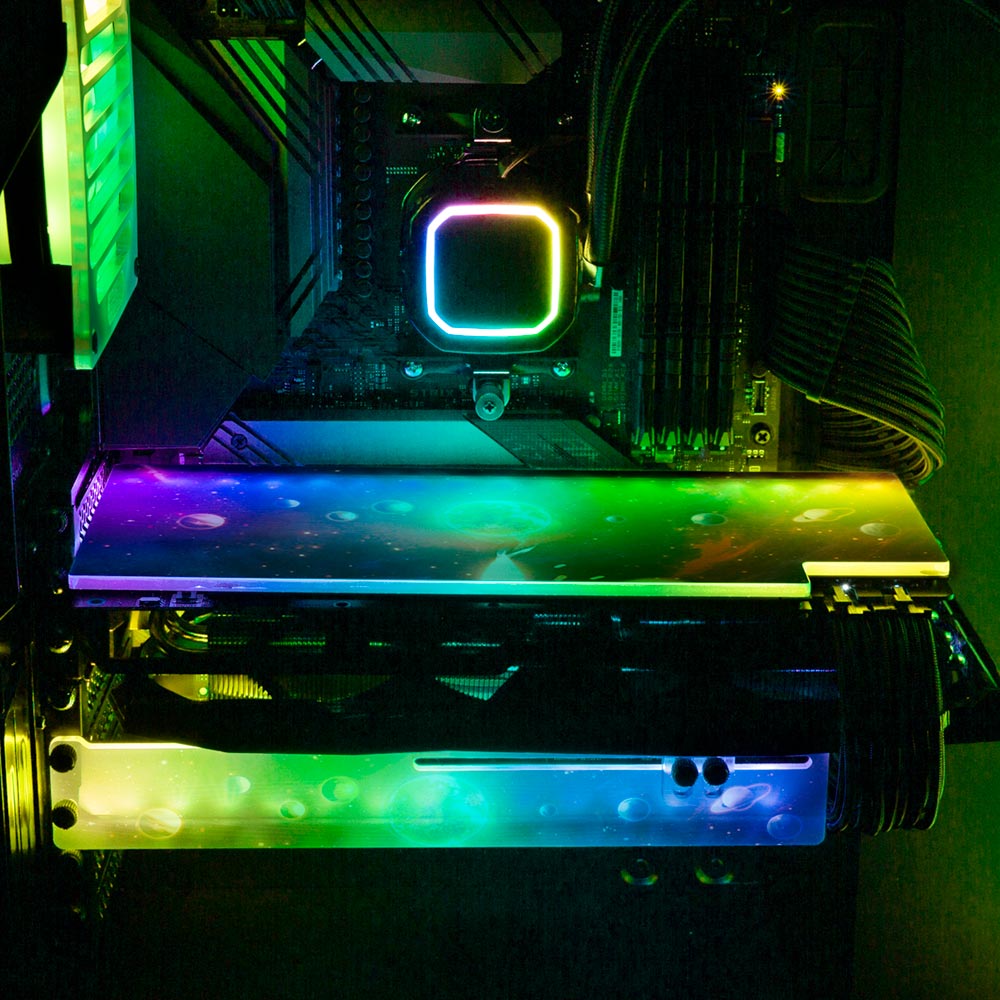 Solar System RGB GPU Backplate - Ismaeel Shaikh - V1Tech