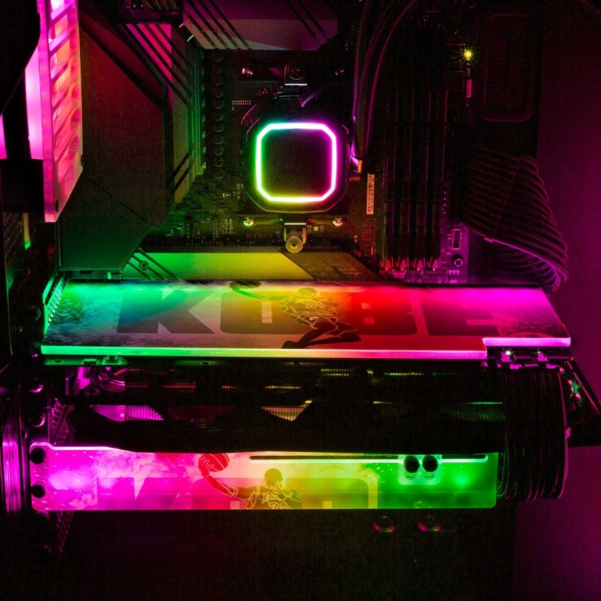 Soul of Black Mamba RGB GPU Backplate - Donnie Art - V1Tech