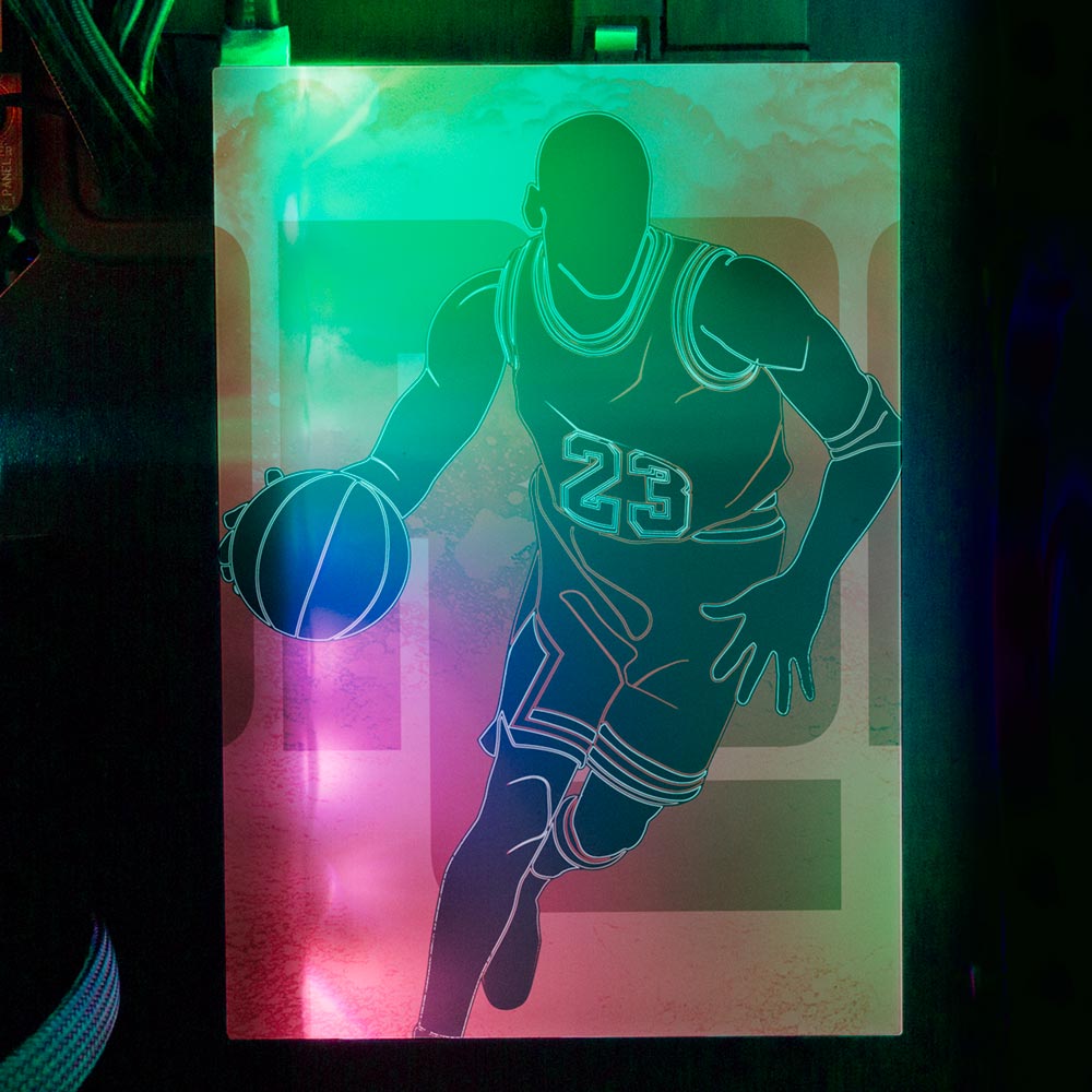 Soul of the Airness RGB HDD Cover Vertical - Donnie Art - V1Tech