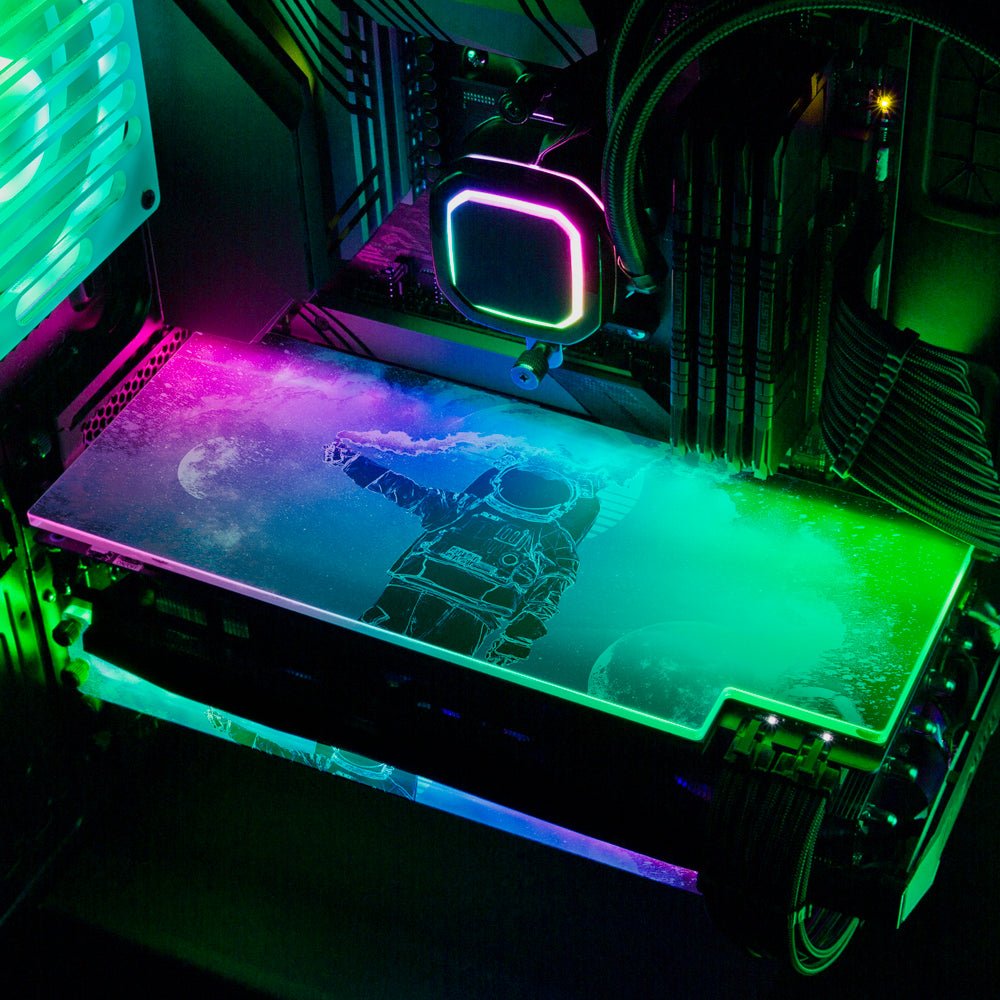 Soul of the Astronaut RGB GPU Backplate - Donnie Art - V1Tech