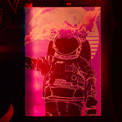 Soul of the Astronaut RGB HDD Cover Vertical - Donnie Art - V1Tech