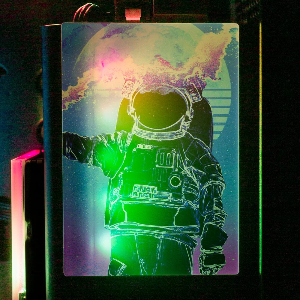 Soul of the Astronaut RGB SSD Cover Vertical - Donnie Art - V1Tech