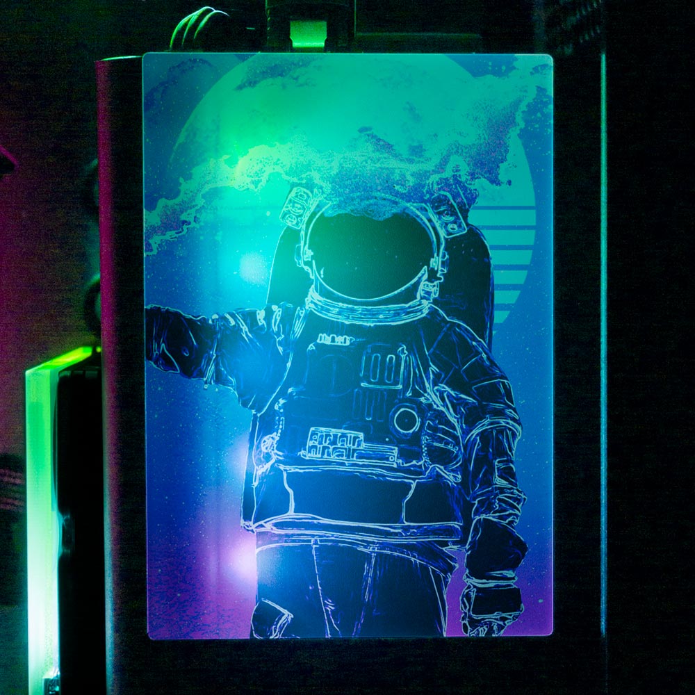 Soul of the Astronaut RGB SSD Cover Vertical - Donnie Art - V1Tech