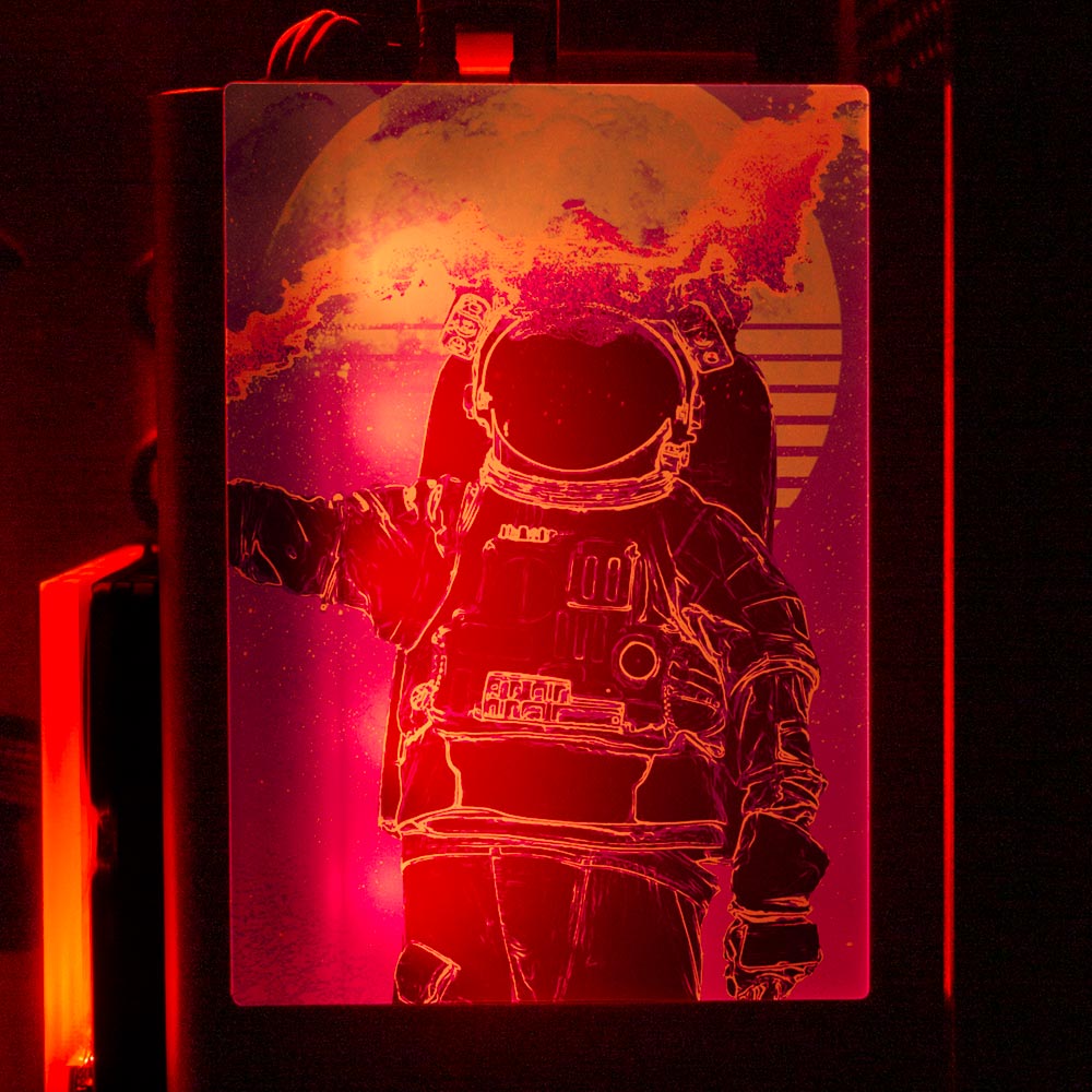 Soul of the Astronaut RGB SSD Cover Vertical - Donnie Art - V1Tech