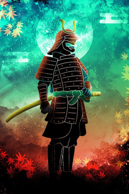 Soul of the Autumn Samurai Plexi Glass Wall Art