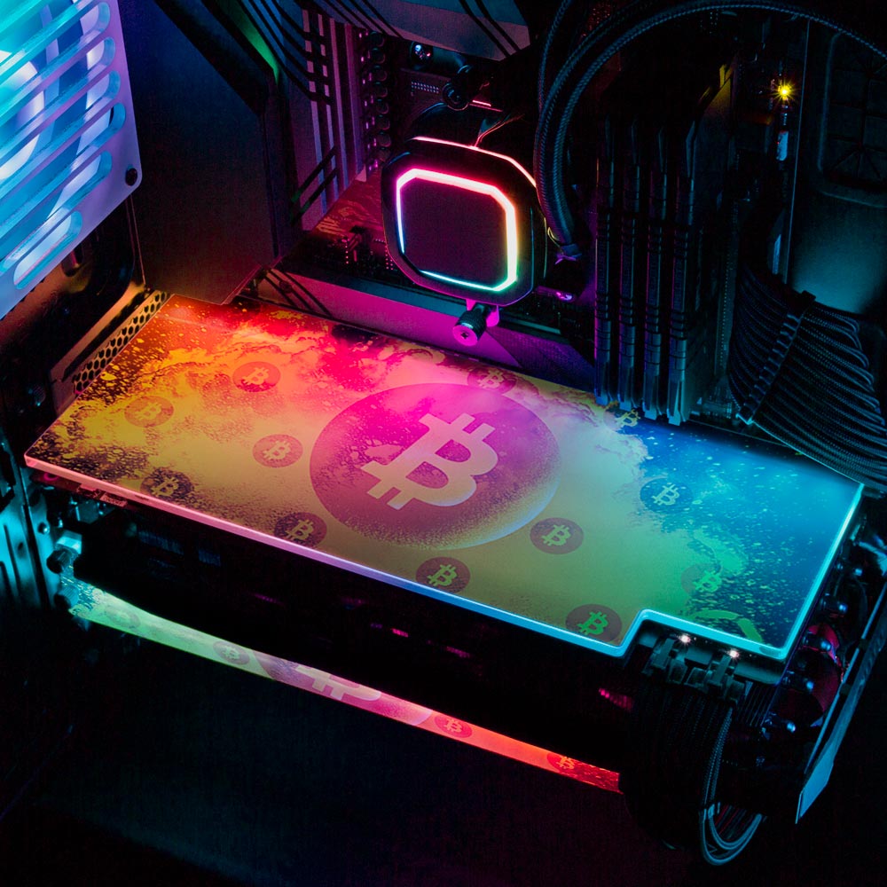 Soul of the Bitcoin 2 RGB GPU Backplate - Donnie Art - V1Tech