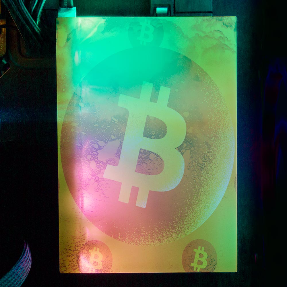 Soul of the Bitcoin 2 RGB HDD Cover Vertical - Donnie Art - V1Tech