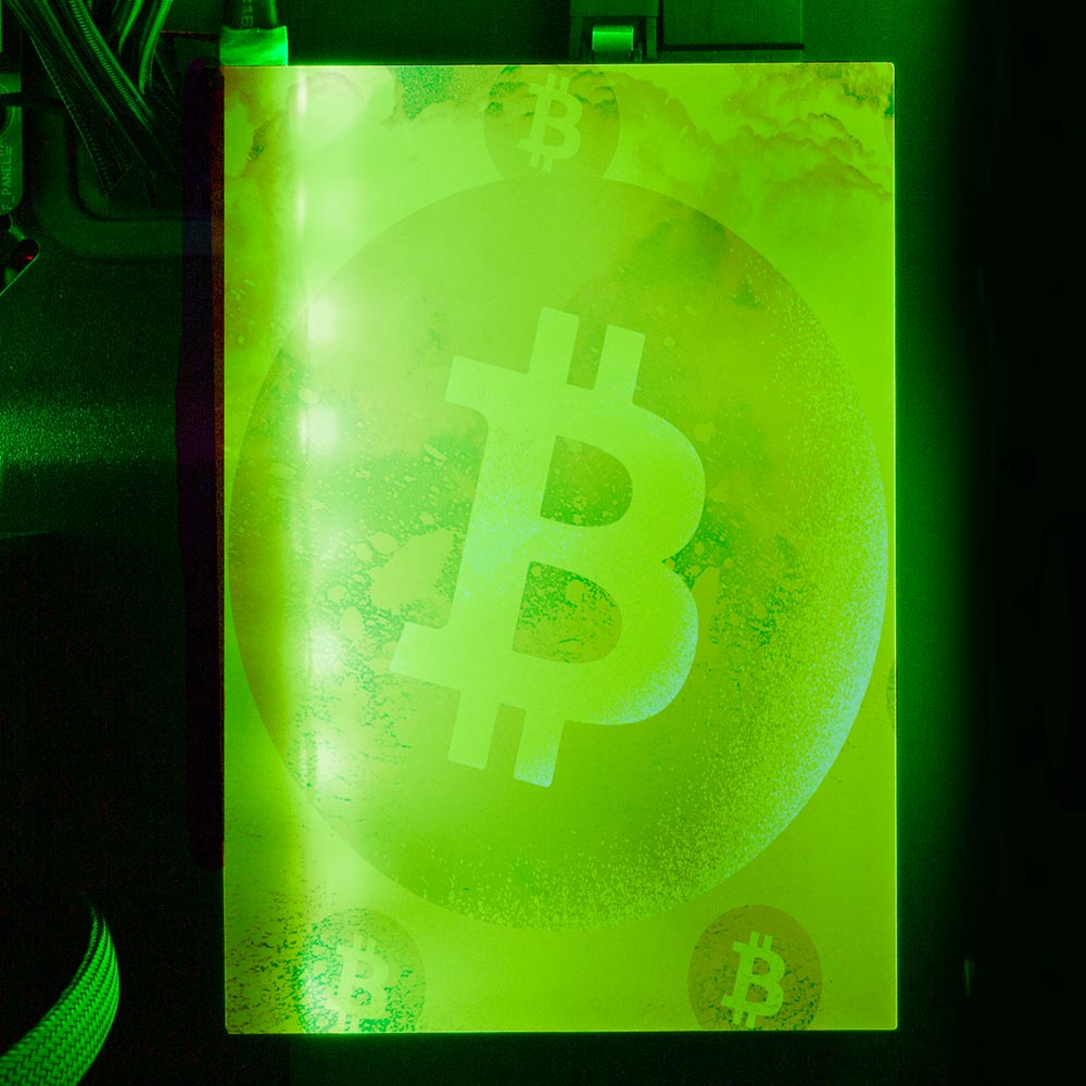 Soul of the Bitcoin 2 RGB HDD Cover Vertical - Donnie Art - V1Tech